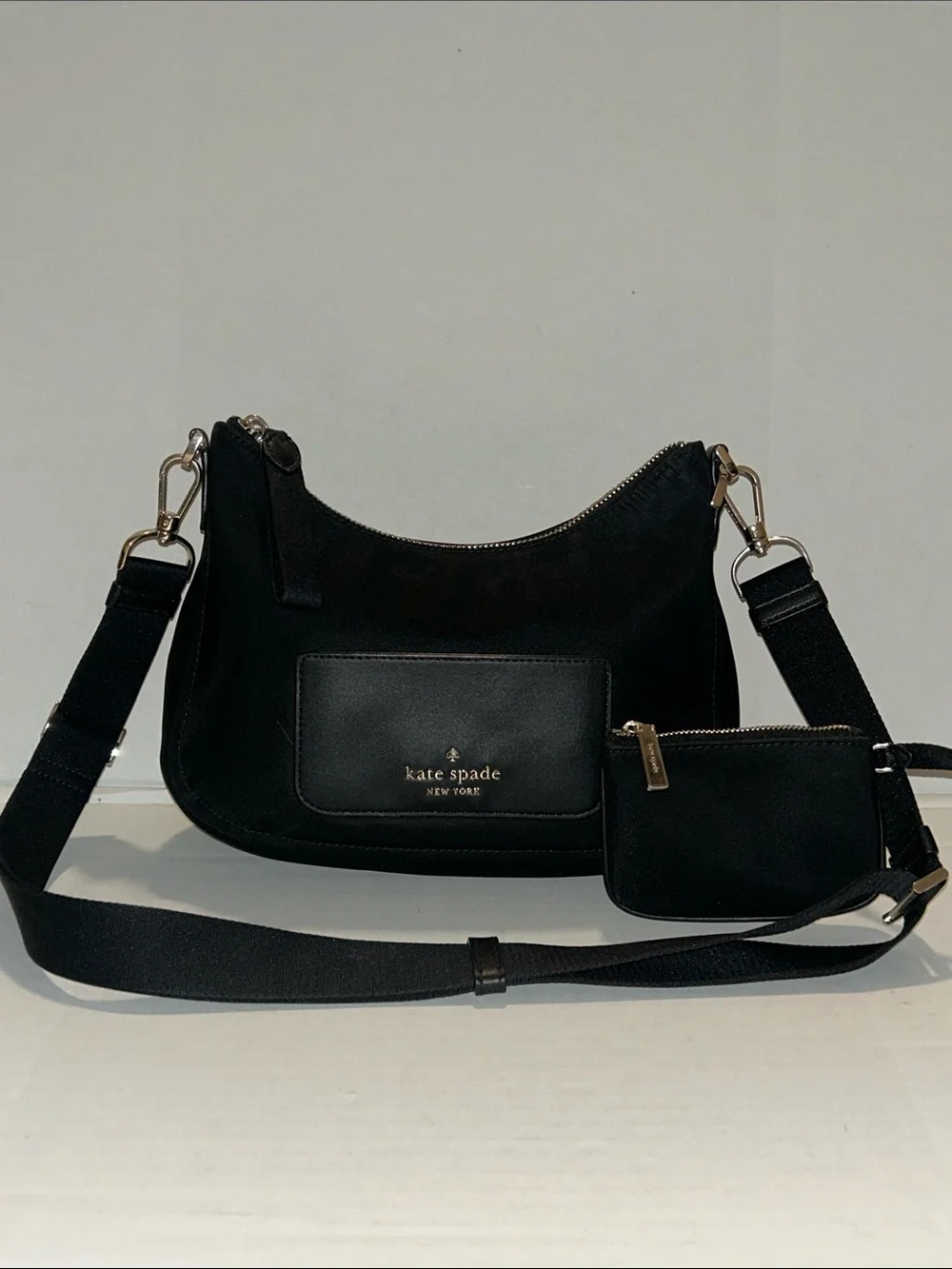Kate Spade Black Chelsea Nylon Crossbody Bag